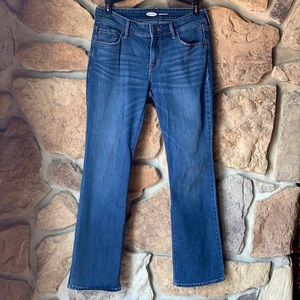 Dark Blue Kicker Boot-Cut Jeans